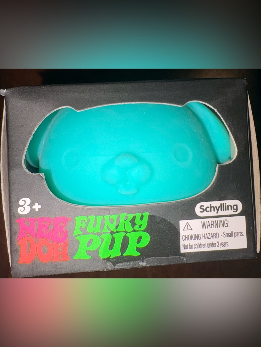Schylling NeeDoh Funky Pup Teal Stress Toy - Kids Learning Toy